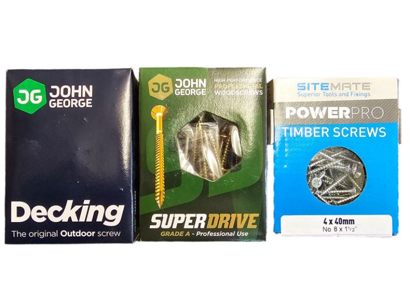 Image of Box of 200 Screws - No. 10 - 1.25in